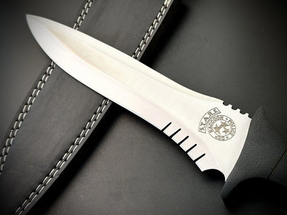 Handmade Carbon Steel Leon Kennedy Knife With Sheath