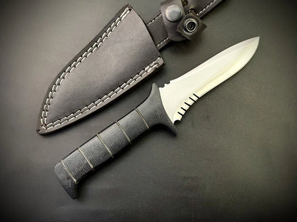 Handmade Carbon Steel Leon Kennedy Knife With Sheath
