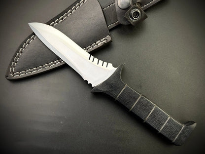 Handmade Carbon Steel Leon Kennedy Knife With Sheath