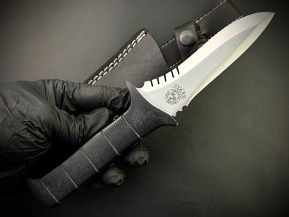 Handmade Carbon Steel Leon Kennedy Knife With Sheath