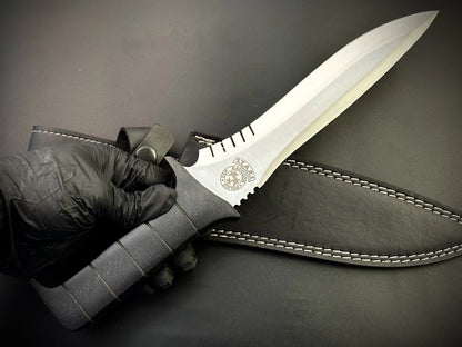 Handmade Carbon Steel Leon Kennedy Knife With Sheath