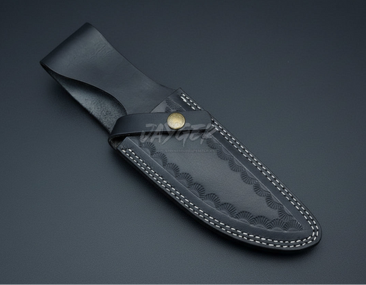 Leather Sheath For Fixed Blade Knife With Belt Loop – BGS2 - Jayger