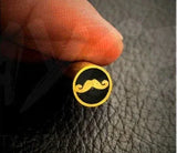 Handmade Mustache Mosaic pin-Brass tube-Knife Handle making Pin - Jayger