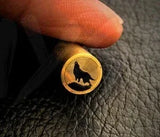 Handmade Wolf Mosaic pin-Brass tube-Knife Handle making Pin - Jayger