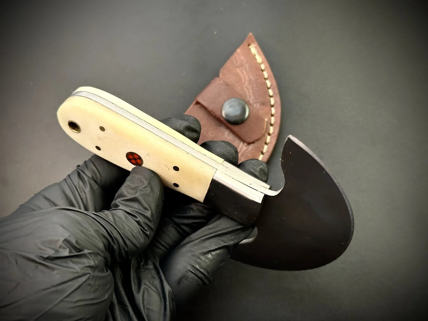 Hand Forged Carbon Steel Leather Skiver / Leather Cutting Knife