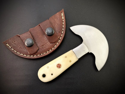 Hand Forged Carbon Steel Leather Skiver / Leather Cutting Knife