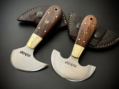Hand Forged Carbon Steel Leather Cutter Set / Skiver