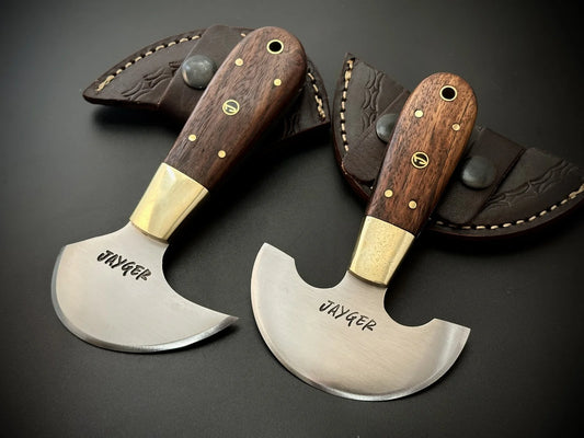 Hand Forged Carbon Steel Leather Cutter Set / Skiver