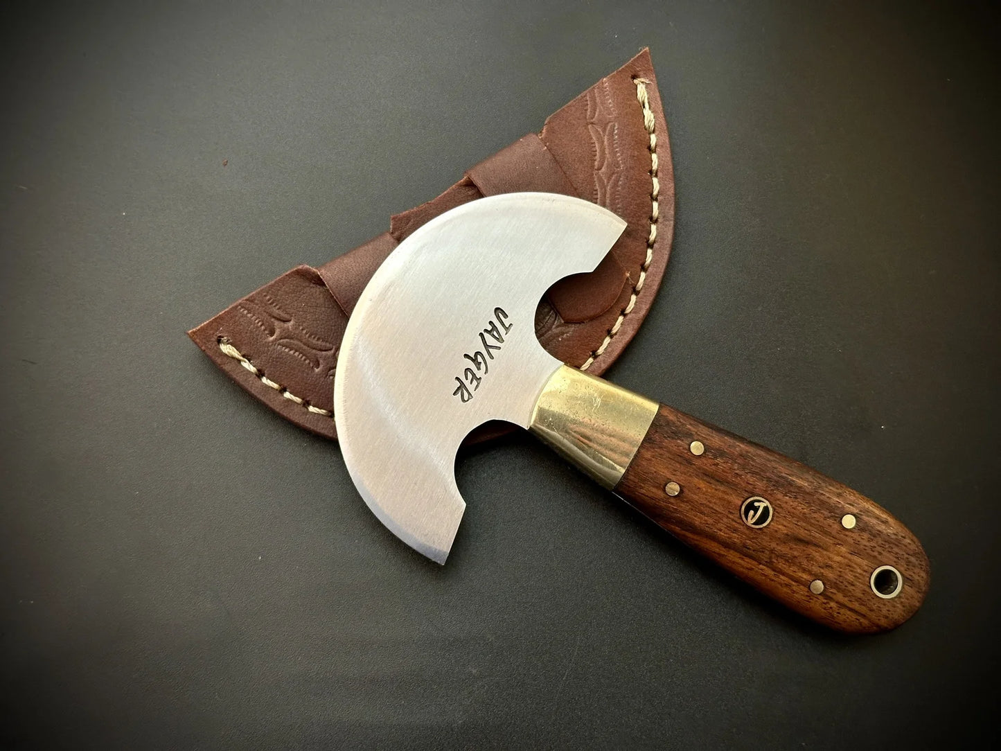 Hand Forged Carbon Steel Leather Cutter Set / Skiver