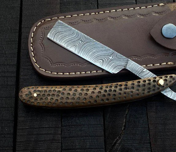 Handmade Straight Razor Cut throat Damascus Steel – RD1