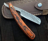 Handmade Straight Razor Cut Throat Damascus Steel – RD3 - Jayger