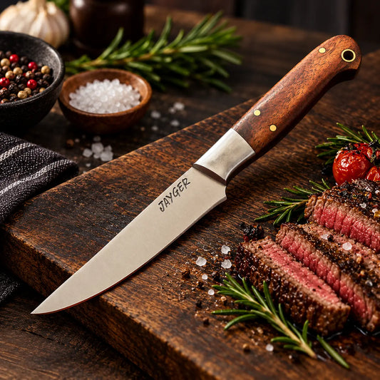 Handmade Carbon Steel Steak Knives Set or Single