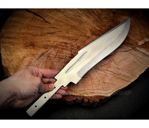 Handmade Bowie Knife Blank Blade – SD7