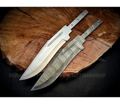 Handmade Bowie Knife Blank Blade – SD7