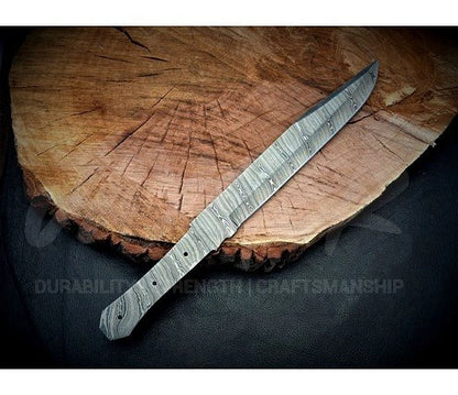 Handmade Damascus Steel Bowie Knife Blank Blade – SD5