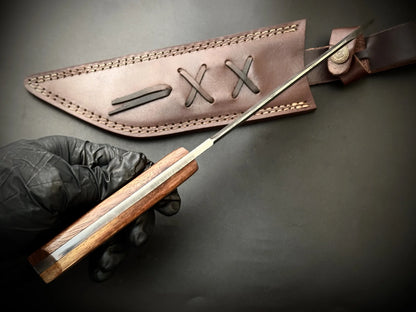 Handmade Damascus Steel Medieval Viking Seax Knife