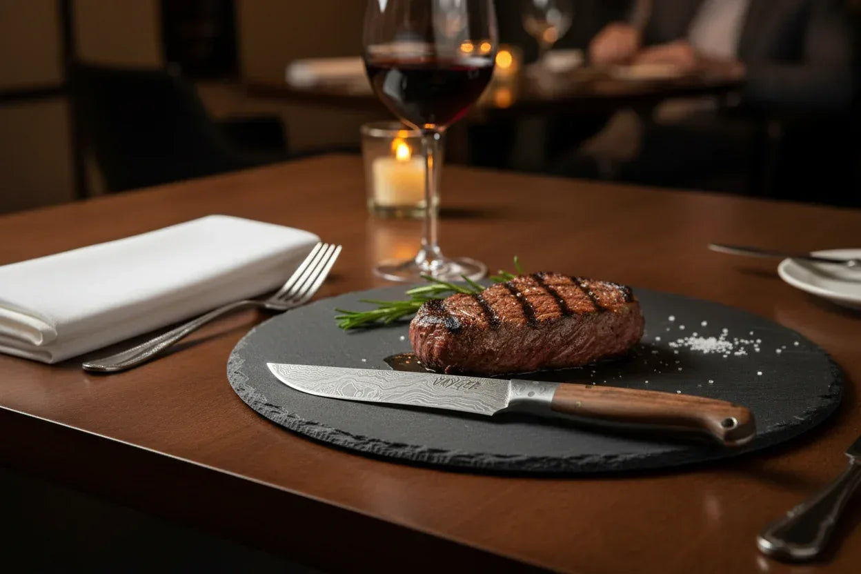 Handmade Damascus Steel Steak Knife - Jayger