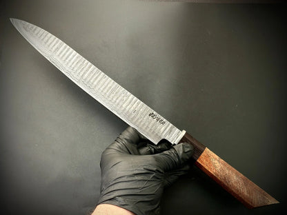 Handmade Damascus Steel Japanese Yanagiba Chef Knife