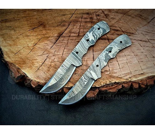 Damascus Steel Hunting Knife Blanks – B17
