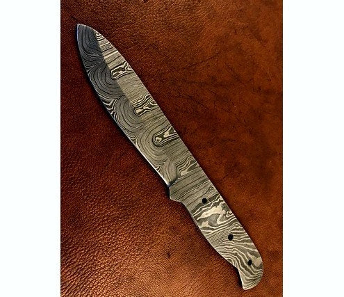 Hand Forged Damascus Steel Hunting Knife Blade