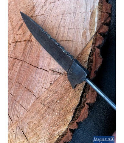 Handmade Damascus Steel Knife-Bavarian Blank Blades-Heat Treated-b130