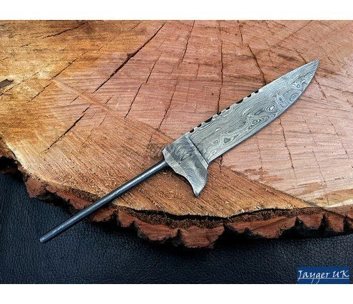 Handmade Damascus Steel Knife-Bavarian Blank Blades-Heat Treated-b130