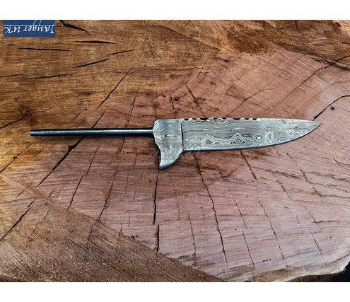 Handmade Damascus Steel Knife-Bavarian Blank Blades-Heat Treated-b130