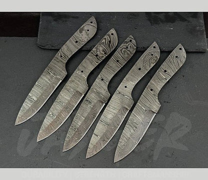 Hand Forged Damascus Steel Skinner Knife Blanks – B239