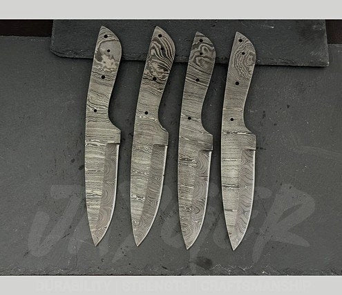 Hand Forged Damascus Steel Skinner Knife Blanks – B239