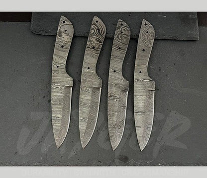 Hand Forged Damascus Steel Skinner Knife Blanks – B239
