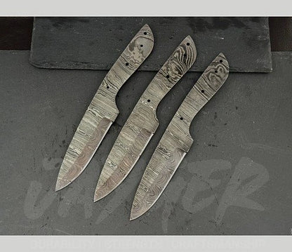 Hand Forged Damascus Steel Skinner Knife Blanks – B239