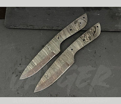 Hand Forged Damascus Steel Skinner Knife Blanks – B239