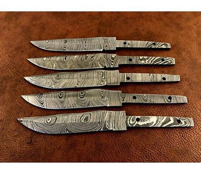 Damascus Steel Hunting Knife Blank – B26