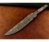 Damascus Steel Hunting Knife Blank – B26 - Jayger