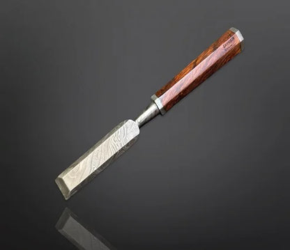 Wood Chisel Set Damascus Steel Hand Forged By Jayger