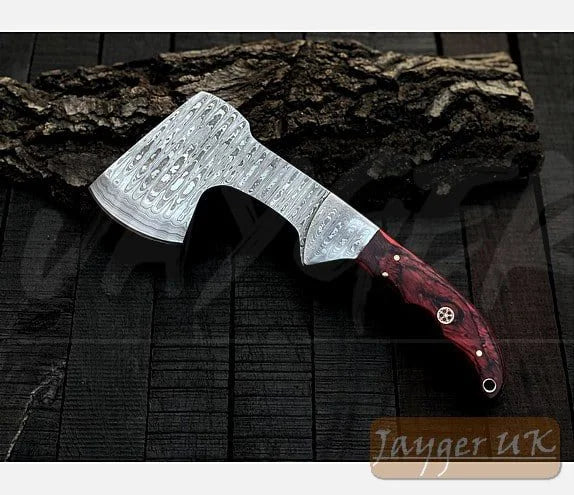 Handmade Damascus Steel Meat Cleaver – DH13