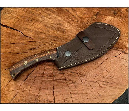 Hand Forged Damascus Steel Meat Cleaver/ Hatchet DH17
