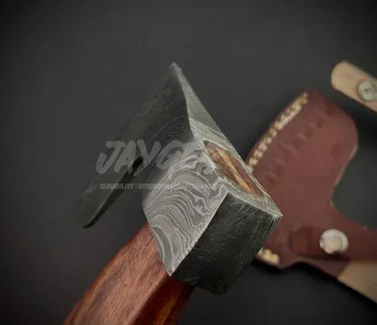 Hand Forged Viking Bearded Damascus Steel Axe – Da2