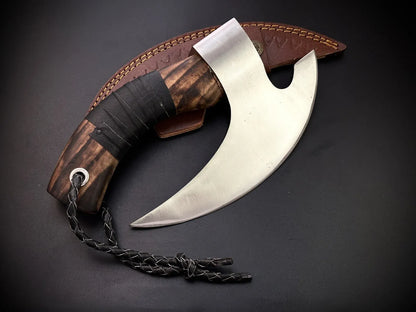 Handmade Viking Style Carbon Steel Pizza Axe