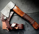 Custom Made Forest Axe Hand Forged Damascus Steel Hatchet - Jayger