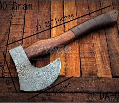 Handmade Viking Bearded Damascus Steel Axe/Hatchet