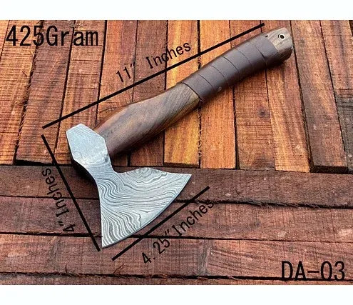 Custom Viking Bearded Axe Damascus Steel – DA3