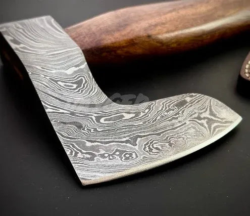 Hand Forged Viking Bearded Damascus Steel Axe – Da2