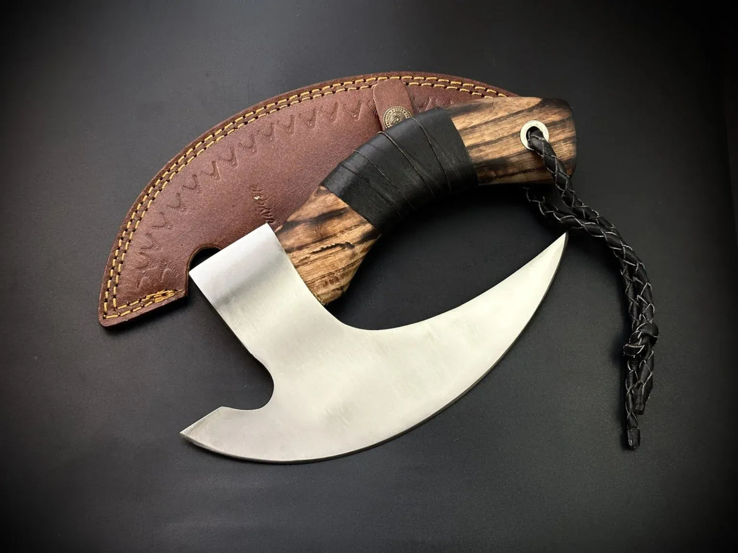 Handmade Viking Style Carbon Steel Pizza Axe