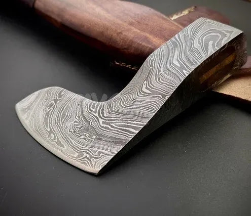 Hand Forged Viking Bearded Damascus Steel Axe – Da2