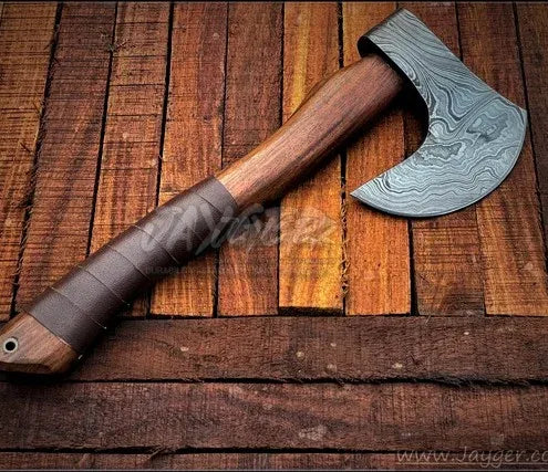 Handmade Viking Bearded Damascus Steel Axe/Hatchet