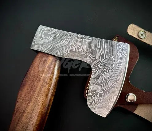 Hand Forged Viking Bearded Damascus Steel Axe – Da2