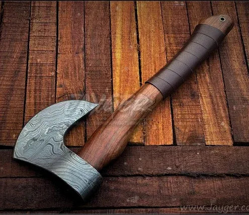 Handmade Viking Bearded Damascus Steel Axe/Hatchet