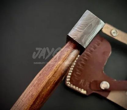 Hand Forged Viking Bearded Damascus Steel Axe – Da2