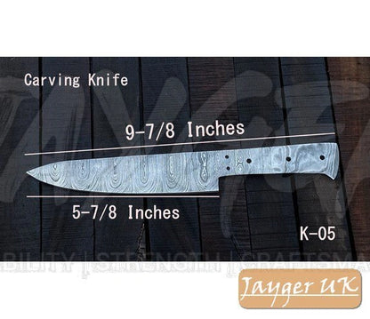 Handmade Damascus Steel Kitchen Carving Knife – K5